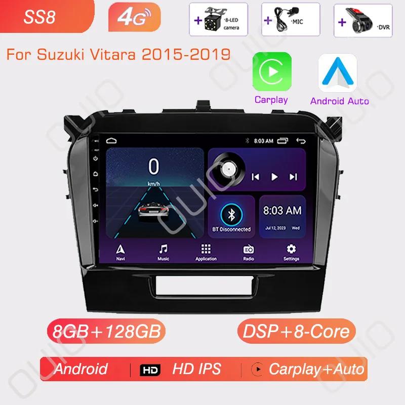 4G Android 13 Radio For Suzuki Vitara 2017 2018 2019 2020 Car stereo Multimedia Player Carplay Auto GPS navigation