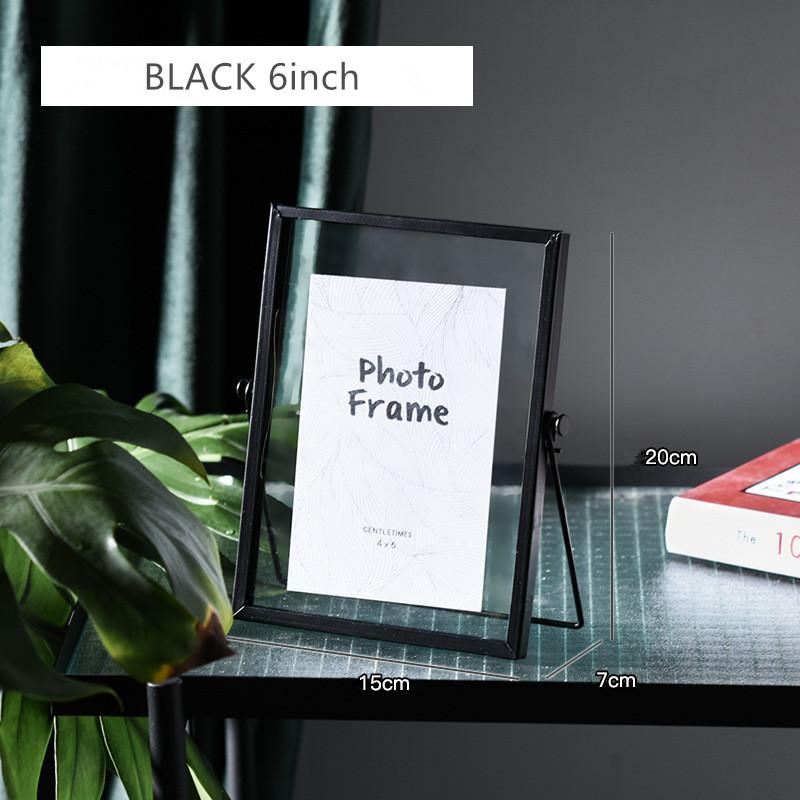 4/6/7inch Metal Photo Frame Nordic Gold Painting Picture Poster Wall Photoes Cube Frames Baby Black Family Decorative