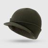 Unisex Warm Knitted Hats 2025 Fashion Thicken Fur Lined Soft Beanie Cap with Brim Thick Winter Knitted Hat for Men Women