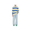 Polo Ralph Lauren Logo Embroidered Striped Long Sleeve Loose Polo Shirt Men tops Cobalt-Blue 710900566-016