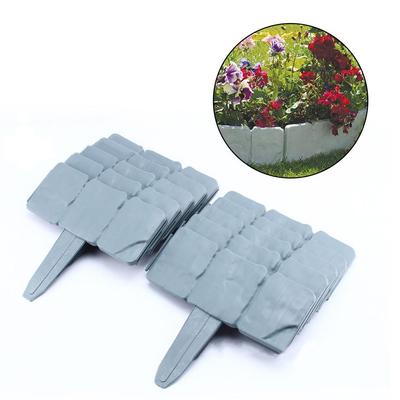 Home Garden Border Edging Plastic Fence Stone  Yard Flower Bed Outdoor