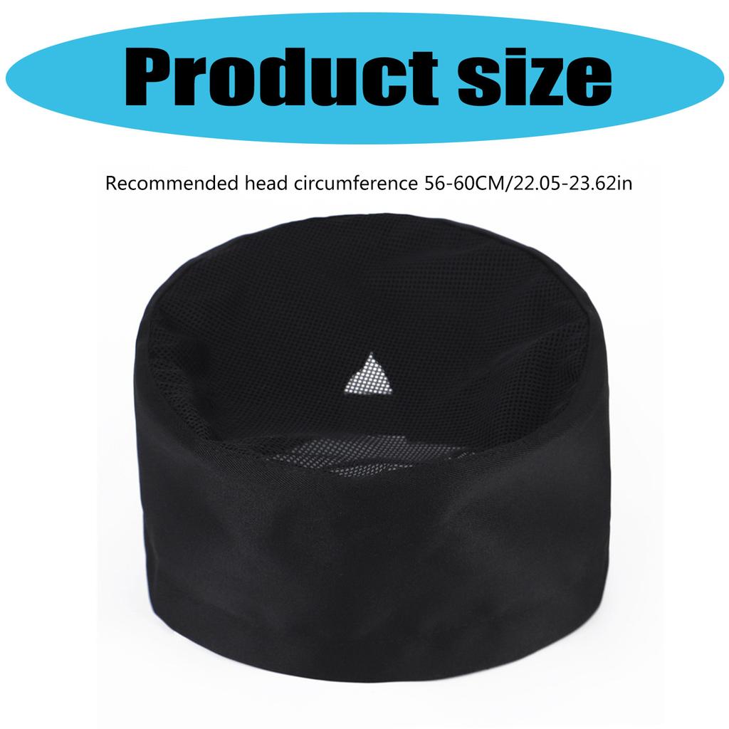 Chefs Hat Kitchen Cooking Chefs Caps Adjustable Food Service Caps Reusable Washable Sushi Chefs Beanies Chefs Mesh Top