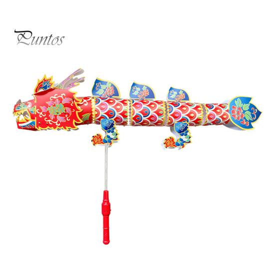 

Светодиодный фонарь в виде дракона, самостоятельная сборка, светящийся бумажный фонарь, водонепроницаемый ручной фонарь в виде дракона с 3 режимами освещения, подарок для детей красный