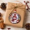 Christmas Gift Wrapping Tags Wooden Hanging Sign with Hemp Rope, Rustic Holiday Wall Decor Party Supplies for Home Decoration, Solid Wood Festive