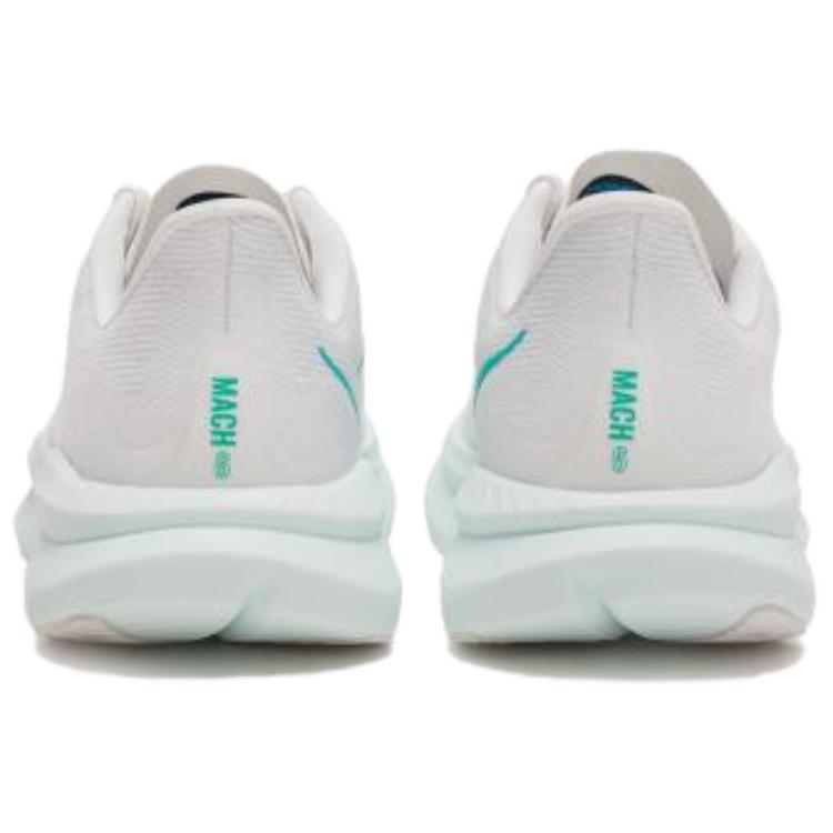 Hoka One One Mach 6 Fashionable Comfortable Non-Slip Durable Low-Top Training Running Shoes Women sneaker White Blue 1147810-WHTD