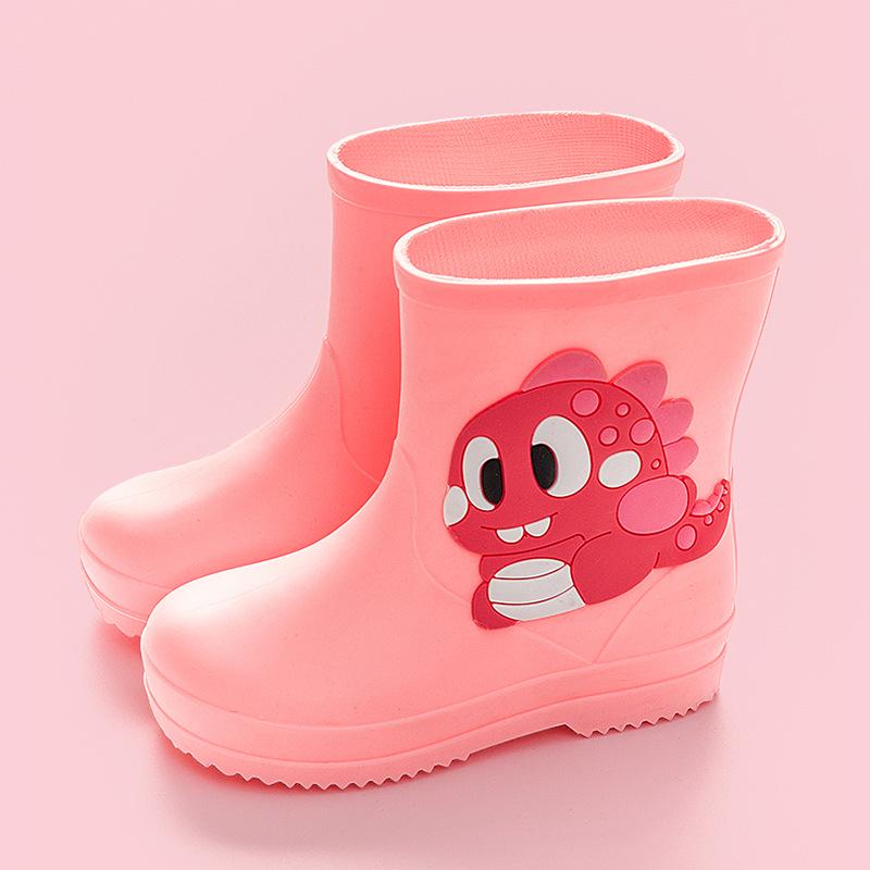 Unisex Toddler Waterproof Cartoon Rain Boots for Kids - Rubber, Short, Outdoor