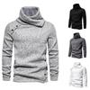 Men S Mock Turtleneck Knit Sweater Casual Solid Long Sleeve