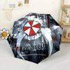 Resident Evil Symbol Portable Automatic Umbrella Folding Umbrella with 8 Ribs Compact Design for Outdoor Daily Use Fashionable Accessory