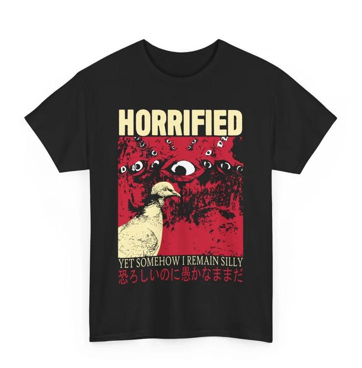 Horrified Pigeon T-Shirt Unisex T-Shirt XXL