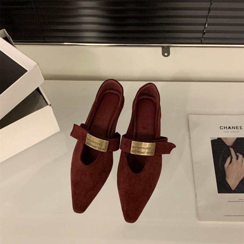 Fashion Fashion Versatile Woman Shoes 2025 Autumn New Pointed Flat Shoe Simple Women's Mary Jane Shoes Anti Slip Women Casual Shoe