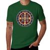 Saint Benedict Medal Tshirt Sports Fans Boys Whites Plus Size Tops Unisexs Workout Shirts