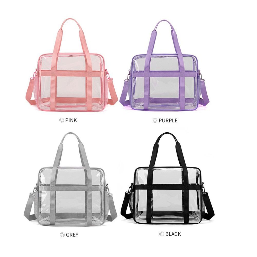 Waterproof Transparent Crossbody  Bag PVC Material Beach Swimming Bag  Bath Organization