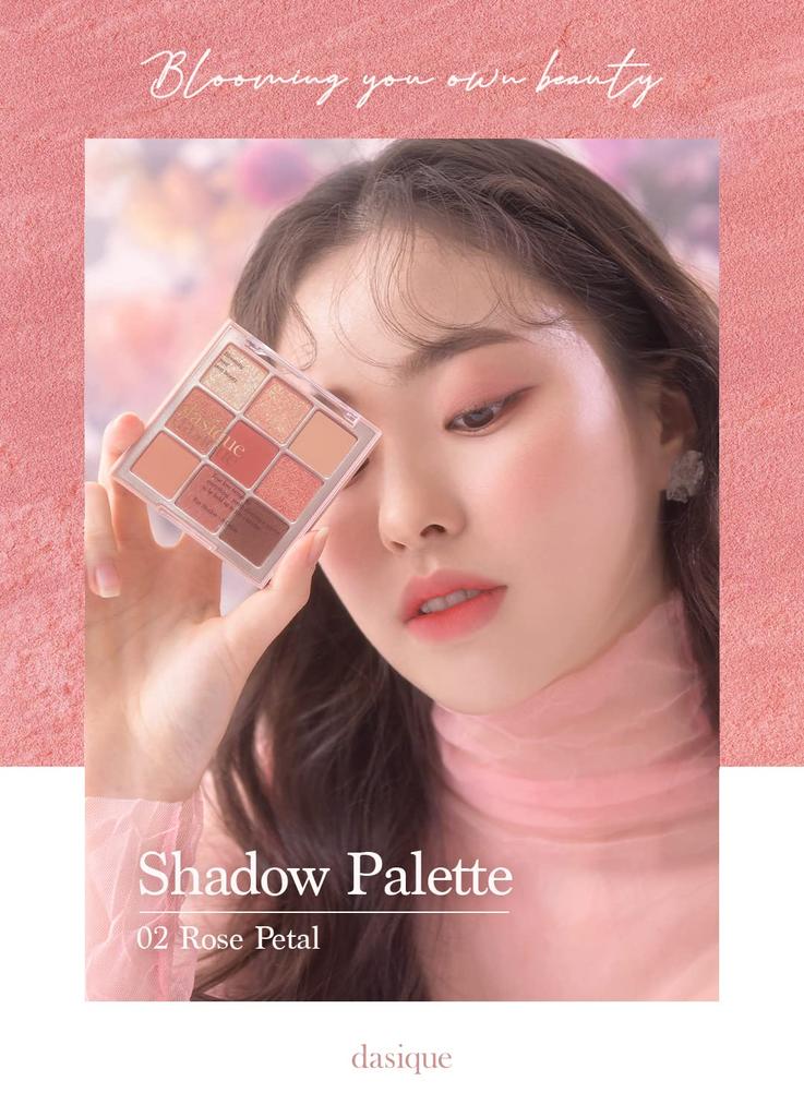 dasique Daisique 02 Rose Petal Eyeshadow 7g "Official" Palette... (x 1)