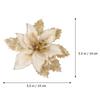 12 Pcs Hanging Decor Christmas Decor Glitter Pendant For Tree Xmas Party Home Decoration Flower Pendant Festival Gift