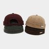 1 Stück Gewaschene Farbe Docker-Mütze Ohne Schirm Gebrochene Schirmlose Mützen Unifarbene Mütze Verstellbar Baumwollmützen Unisex Vintage Hip Hop