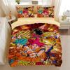 Bandai Print Dragon Ball Bedding Set Duvet Cover Pillowcase Anime Cartoon Twin Full Queen Bed Comforter Cover Boys Bedroom Gifts