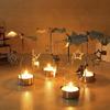 1Pc Metal Hot Rotating Candle Holder Lamp Gold Christmas Candle Holder Home Dining Dinner Party Wedding Party Candle Holder