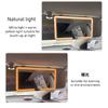 Car Interior Mirrors Sun Visor Plate LED HD Makeup Mirror for Girls Women Rechargeable Fill Light Universal Thin Vanity Mirror Interior Mirrors6