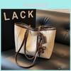 Stylish Chic Color Block Tote Bag For Women Large Size Fashionable Casual Shoulder