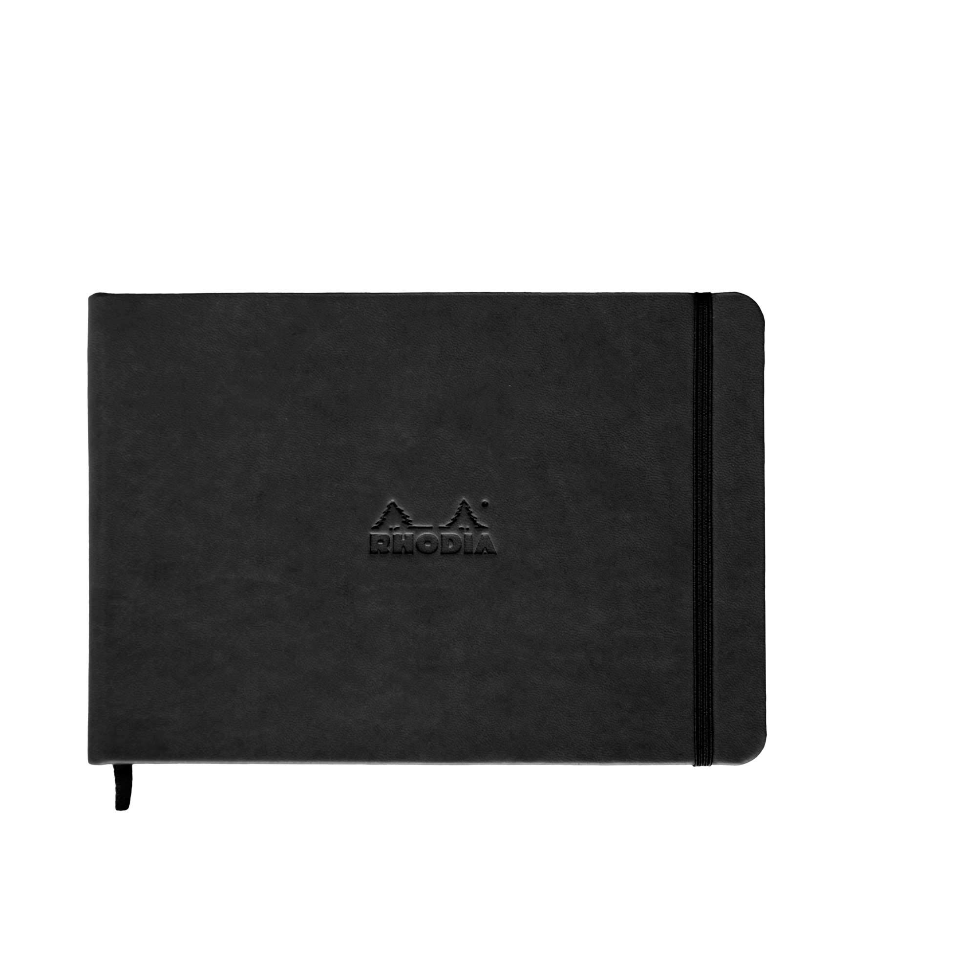 

Rhodia Note WEBNOTEBOOK Landscape A5 192 pages Plain Ivory Paper Black cf118179