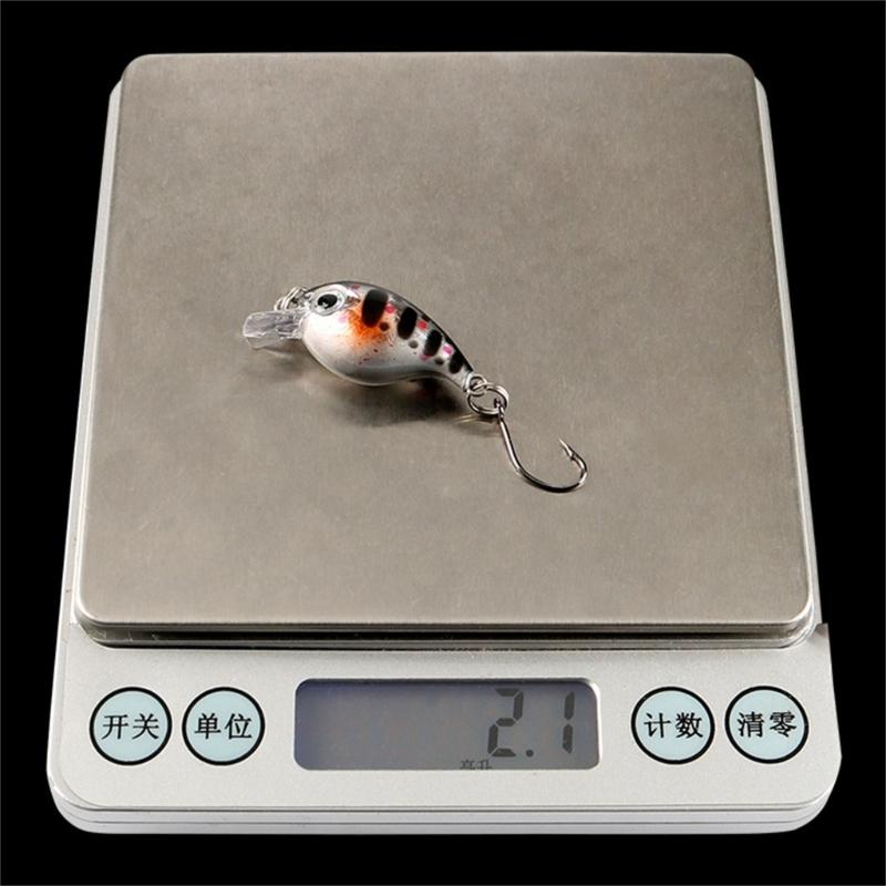 8pcs Professional Light weight Lures Basses Fishing Tackles Sinking Minnows Trouts Freshwaters Saltwater Use