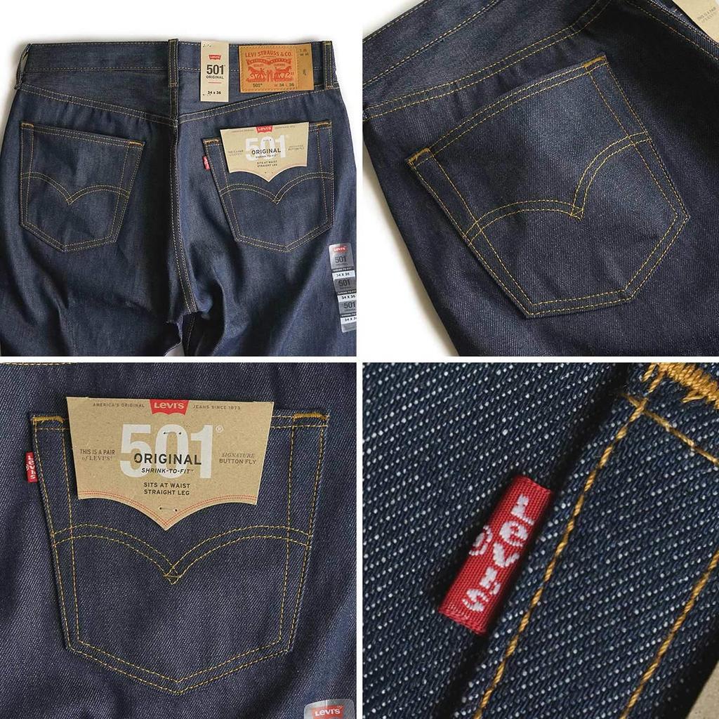 Levi's 501 501-0000 Original Knopfleiste Straight Jeans Rigid STF W38L32