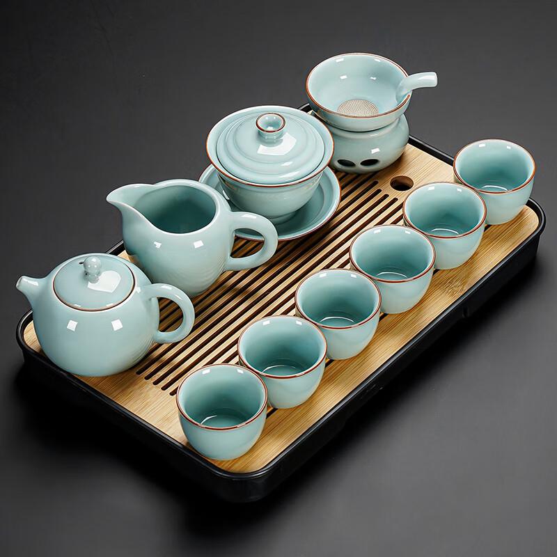 Lainuo Imperial Spring 10-Piece Tea Set with Tray