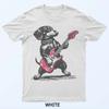 Vintage Dackel Weenie spielt Gitarre T-Shirt