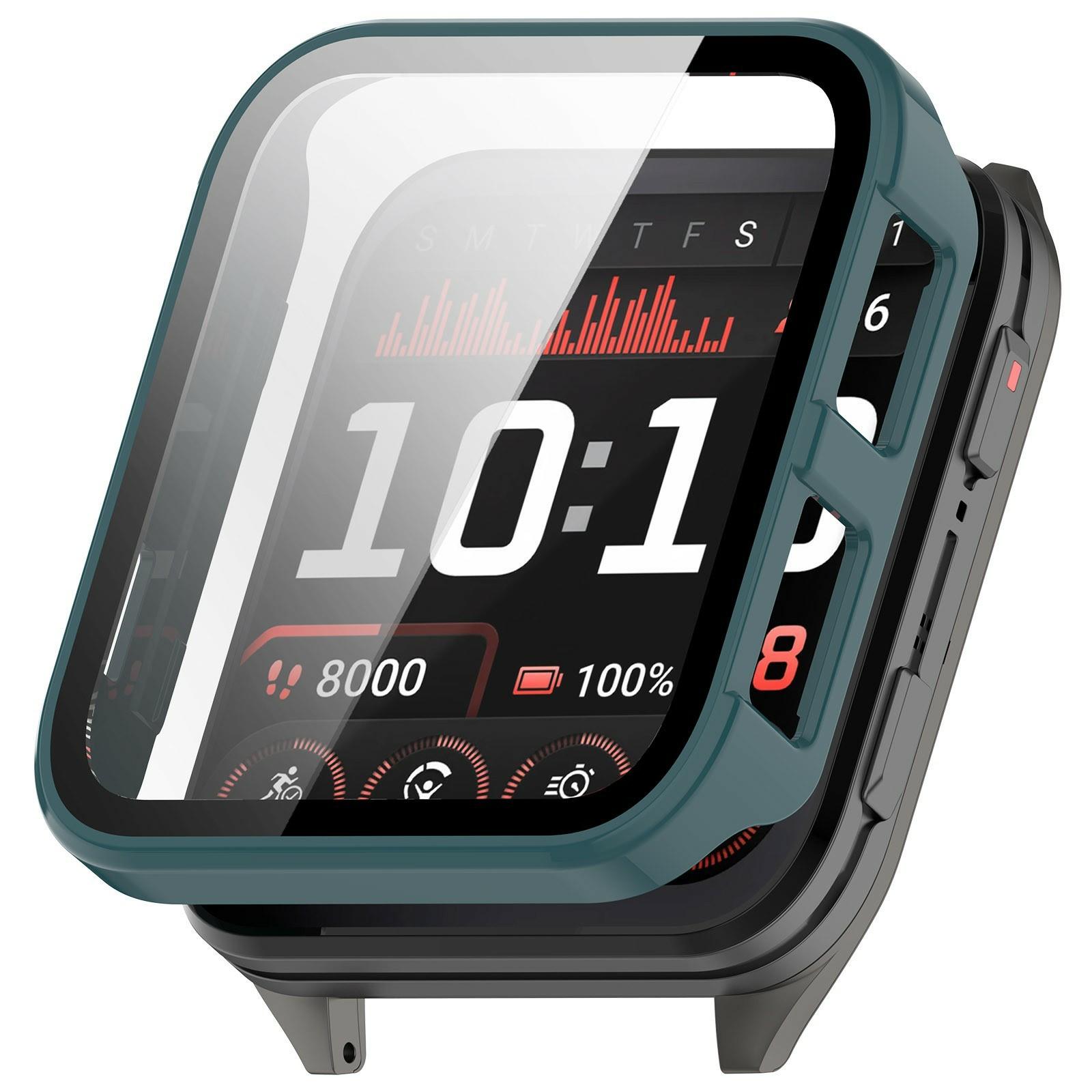 

For Garmin Venu X1 Hard PC Watch Protective Case with Tempered Glass Film E