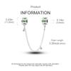 Grüne Farbe Charms Fit Armbänder 925 Silber Avocado Klee Perle Kaktus Chamäleon Zirkon DIY Schmuck Charme