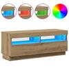 Vidaxl Szafka Pod Tv Z Oświetleniem Led, Dąb Artisan, 100X35X40 Cm
