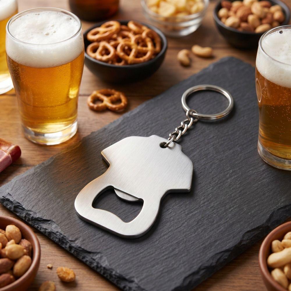 Simple Bottle Opener Keychain Stainless Steel Portable Bottle Opener  Daily Carry