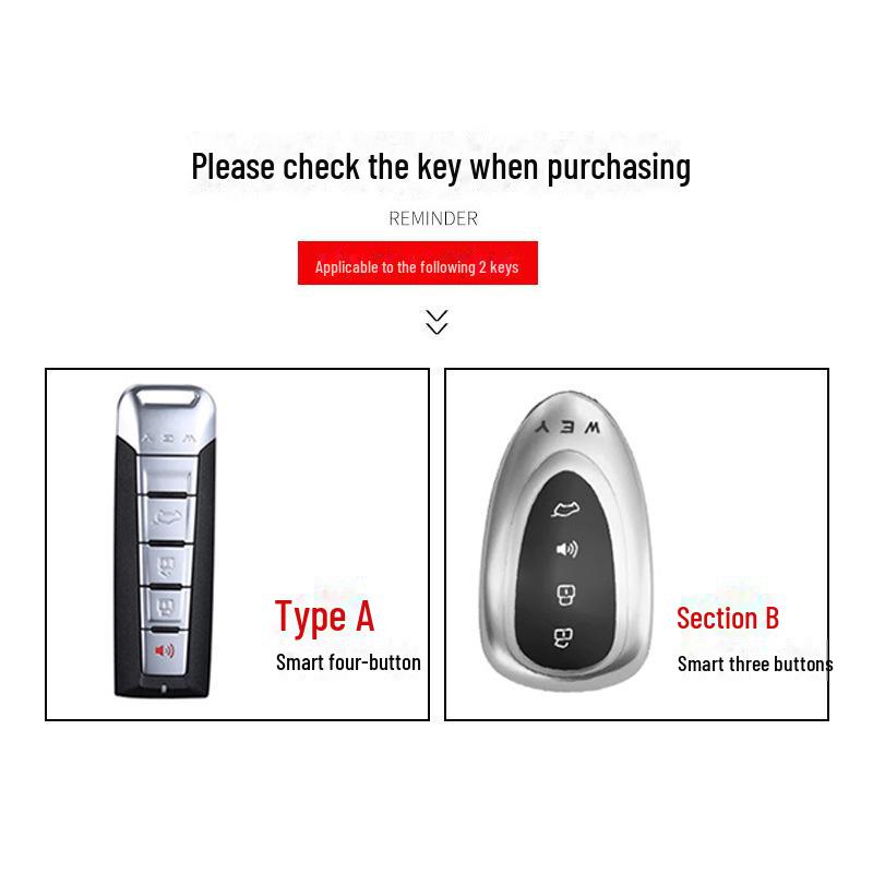 Great Wall Wei Blue Mountain DHT Key Cover for VV7, VV5, Mocha, VV6, Latte Macchiato Cars