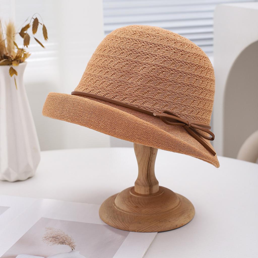 Summer breathable woven sun hat new fashion upturned brim foreign style mother hat summer sunscreen hat women