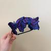 Elegant Shark Jaw Clip Chinese Style Handmade Embroidered Butterfly Hair Clip Tassel Design Retro Barrette Headband