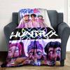 1 Stück Hunter X Kopo Gruppe - Thematische Flanelldecke - Geeignet für Bett, Heimdekoration, Abschlussgeschenke, Ostern, Schulanfang, WeihnachtenA37