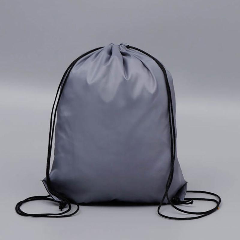 Drawstring Fitness Bag Water Resistant Oxfordcloth Sports Bag Light Weight Drawstring Backpack for Climbing Hiking
