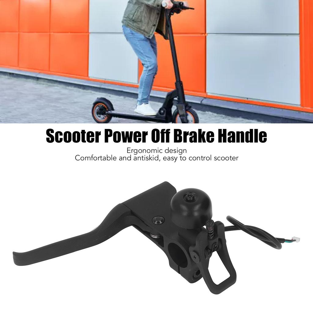 Electric Scooter Handbrake Ergonomic Waterproof Brake Level with Bell for Xiaomi Ninebot F30 F40