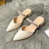 2025 New High Heel Sandals woman Fashion Bow Designer Elegant Solid Square Toe Women's Slippers 35-42 designer sandals