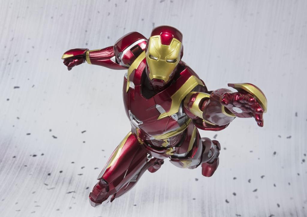 TAMASHII NATIONS Captain America Iron Man Mark 46 155mm Painted Movable Figure S.H.Figuarts (Civil War) Approx. ABS&PVC&Diecast