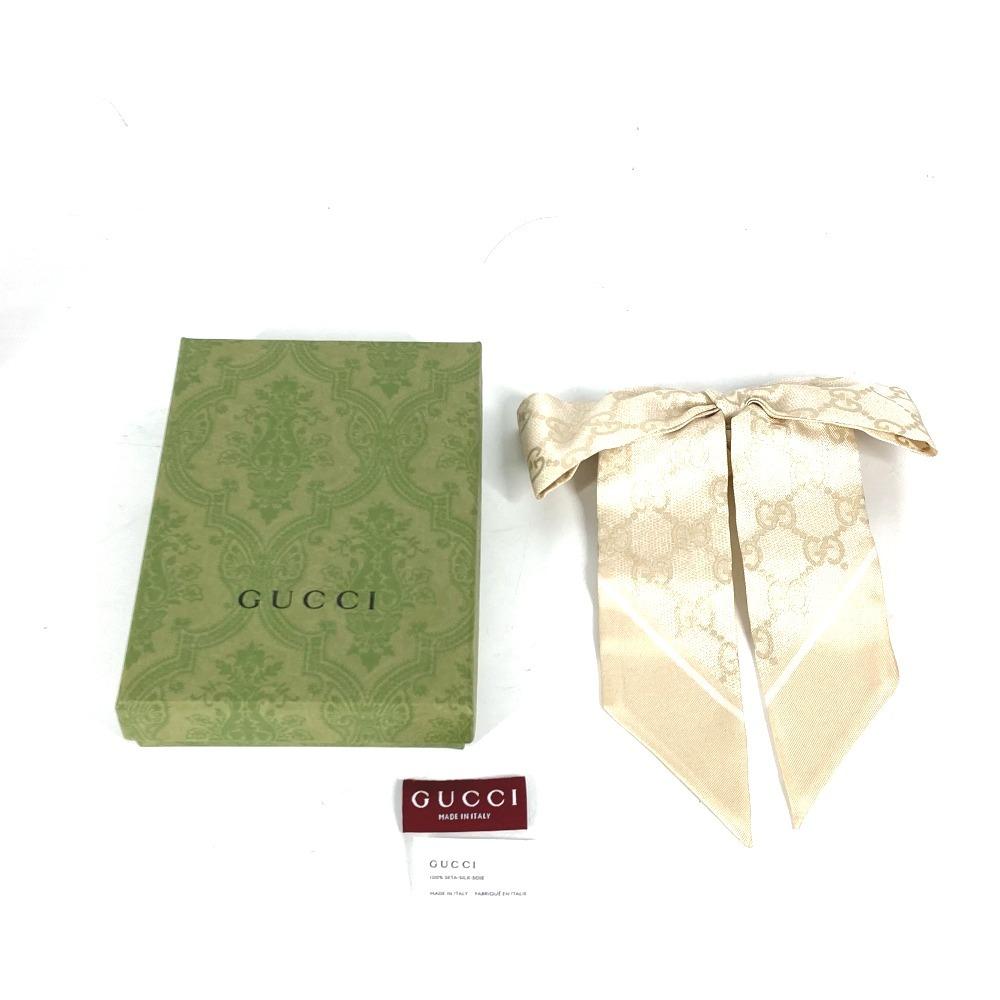 GUCCI 816541 GG silk jacquard scrunchie hair accessories hair rubber elastic