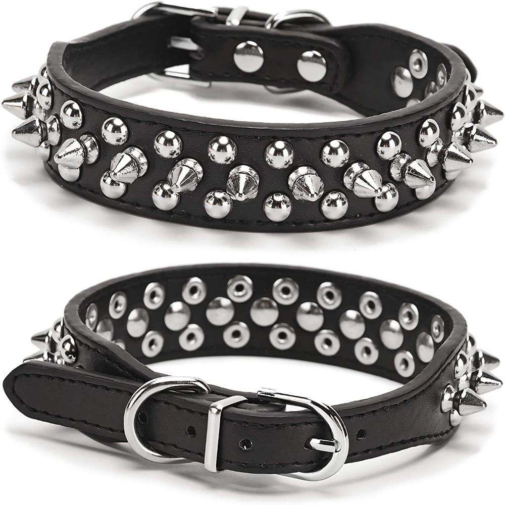 Colorful Anti-bite PU Leather Pet Accessories Durable Cat Choker Dog Collar Dog Chains Pet Necklace
