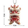Acrylic 2D Lion Dance Pendant Lion Pattern Hanging Flat Indoor Decoration Lightweight Lion Hanging Pendant