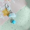 Llavero de Nube Estrella Colorida Lindo de Dibujos Animados Llavero de Pentagrama Para Funda de Auriculares Bolso Encanto Colgante Llavero Joyería Regalos