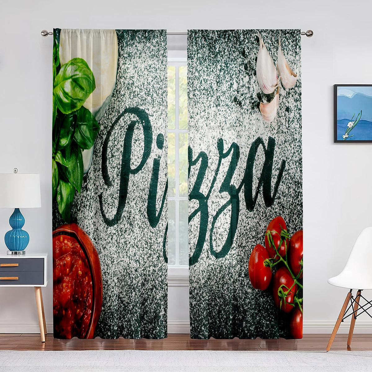 

Spices And Herbs Peppers On A Wooden Background Sheer Curtain For Living Room Curtains Bedroom Kitchen Tulle Curtains Window 1 PCS W100XH250cm&Grommet Top