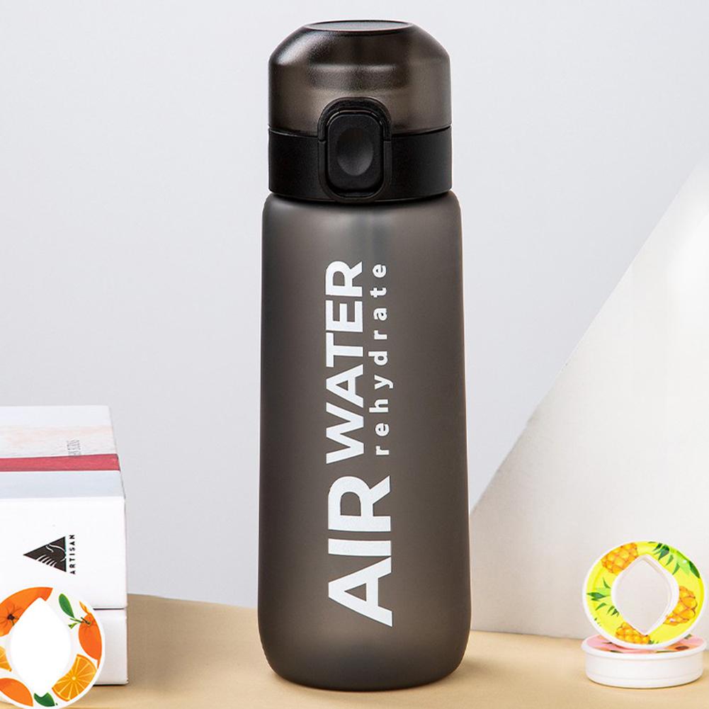 Sticlă de Apă Sportivă 750ml cu Capsulă de Aromă Sticlă de Băut cu Aer Aromă Sticlă de Apă cu Infuzor de Fructe pentru Camping în Aer Liber Călătorii