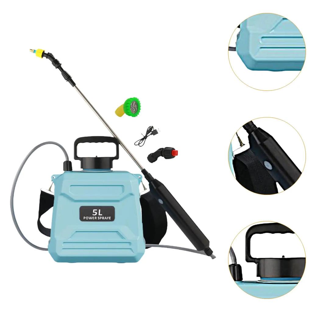 Electric Pesticide Sprayer 5L/8L High Pressure Automatic Rechargeable Garden Agricultural Spray For Flowers and Plants