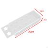 Acrylic Flower Vase Art with Light Bar Modern Pot Rectangle Floral Arrangement for Home