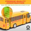 1/32 Model School Bus, Casting Alloy Openable Door Toy Car with Lights Sounds Fuel System Parts for Boy Girl Combustion Engines Parts