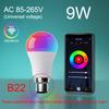 Tuya Smart WiFi LED Light Bulbs 85-265V 9W 12W Alexa LED Lamp RGB Smart Life APP Google Assisatnt Voice Control